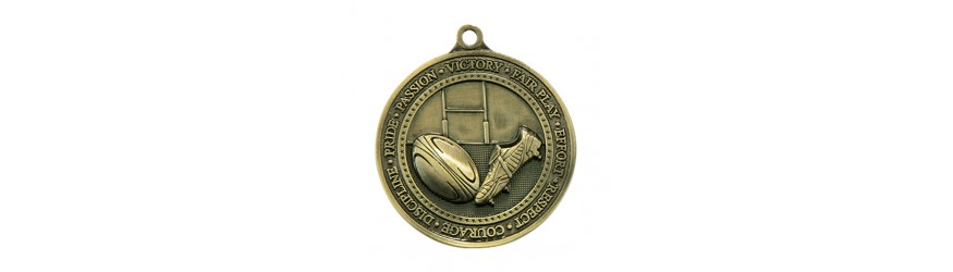 OLYMPIA RUGBY MEDAL 60MM - BRONZE